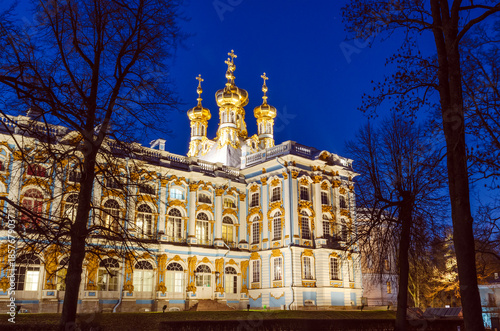 Catherine Palace in the evening.