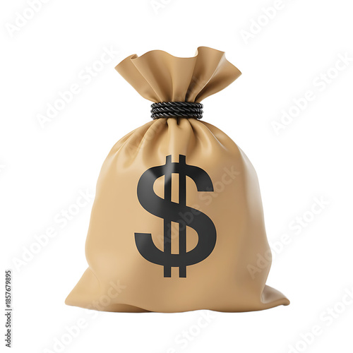 Money bag icon isolated on transparent background isolated on transparent background
