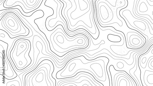 Abstract seamless line pattern background with geometric swirl and decorative texture design