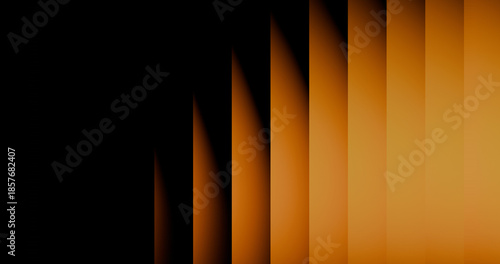 Canvas Print Orange and black gritty gradient minimal graphic background with refracted glass effect