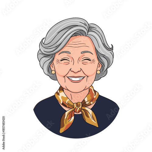 FLAT ILLUSTRATIONS OF GRANDMOTHERS FROM AROUND THE WORLD FULL OF LOVE AND AFFECTION