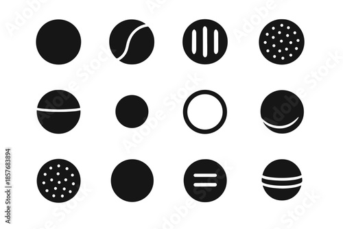 Vector deodorizer spherical tile sphere dot plate vent circle shoe subtle icon