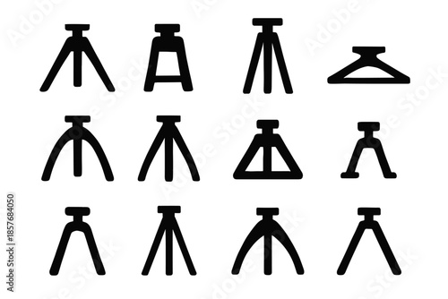 Contour subtle outline set arc vector piece slab icon base form tripod