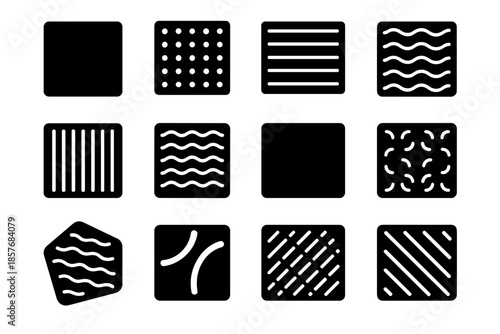 Micro texture slab vector arc piece shape icon slip narrow anti stripe