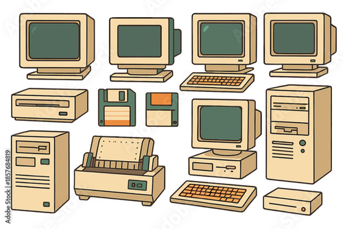 Vintage Computer Equipment Collection