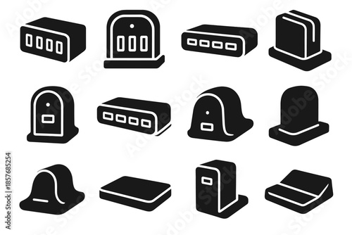 Icon modern indicator top contour arc vector micro port shape usb edge