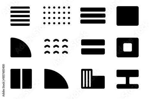 Anti grip grain subtle stability unit piece dotted icon slip texture vector