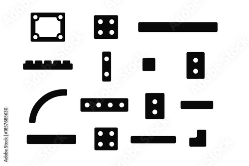 Micro assembly slab icon modern icons system reading ridge vector arc smooth