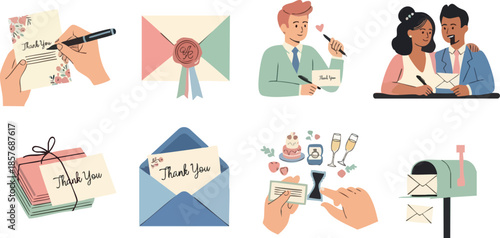 Handwritten Letters and Stationery Items