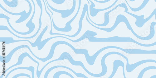 Abstract background seamless pattern with colorful waves. Trendy vector illustration in retro psychedelic style