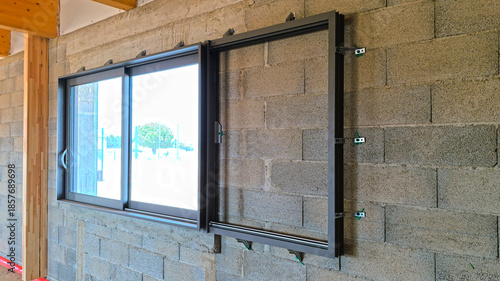 Modèle de menuiseries de fenêtre.