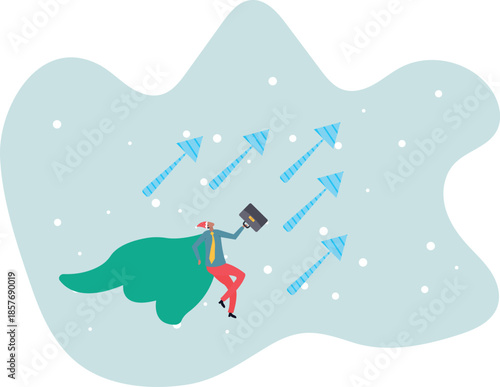 Growth or growing business forward to success, effort to drive growth or career success,about a man and his life.