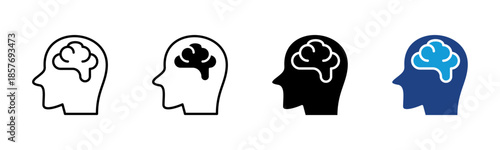 Memory icon set multiple style collection