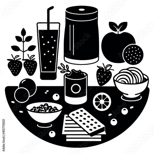 Healthy food background