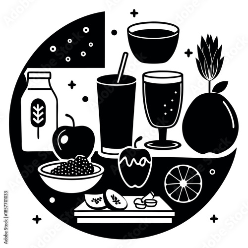 Healthy food background