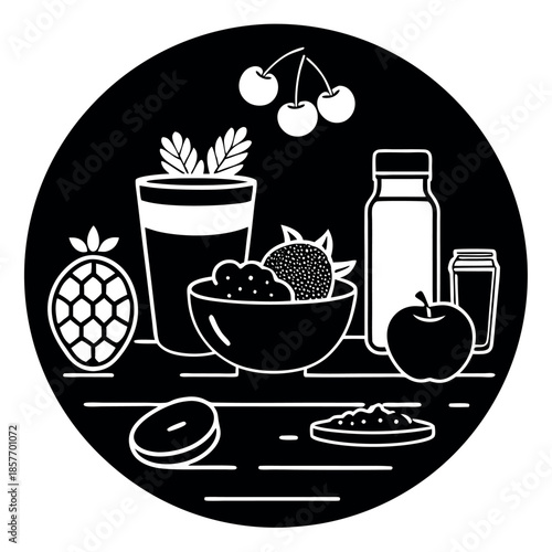 Healthy food background