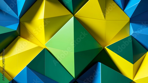 Background of various geometric shapes