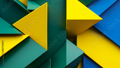 Background of various geometric shapes