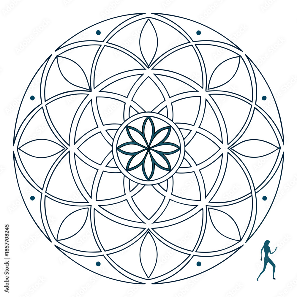Fototapeta premium Minimalist-mandala design