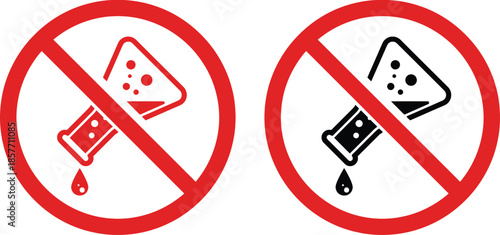 No cheese allowed sign with red prohibition symbol