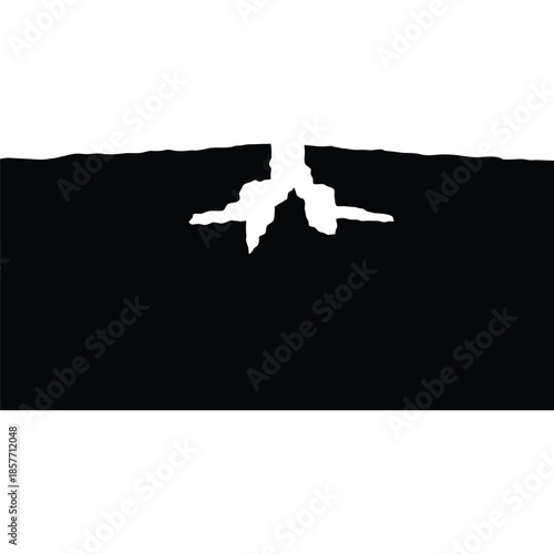 Silhouette of Prayerful Figure Rising from Darkness – Spiritual Awakening, Meditation & Inner Peace Icon for Wellness, Faith & Mindfulness Design

