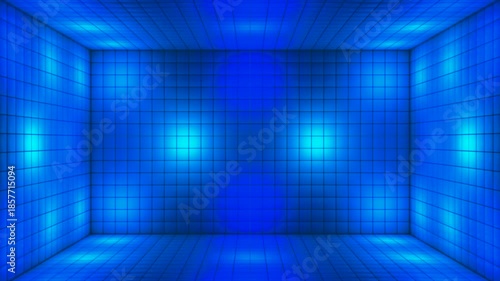 Broadcast Hi-Tech Alternate Blinking Illuminated Cubes Room Stage, Multi Color, Events, 3D, Loopable, 4K