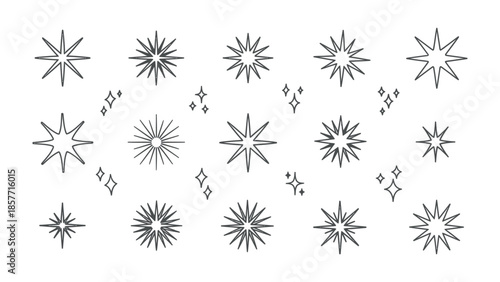 Celestial Array of Stars: A captivating array of radiant stars, each one a unique emblem of celestial wonder.