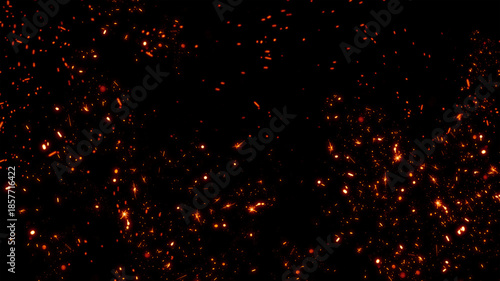 Φωτογραφία Floating embers sparks background PNG transparent