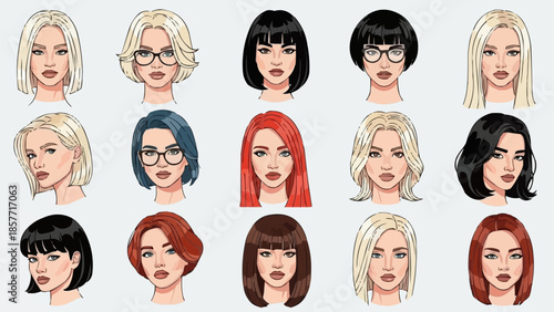 Diverse Womens Hairstyles - A Collection of Modern Looks.