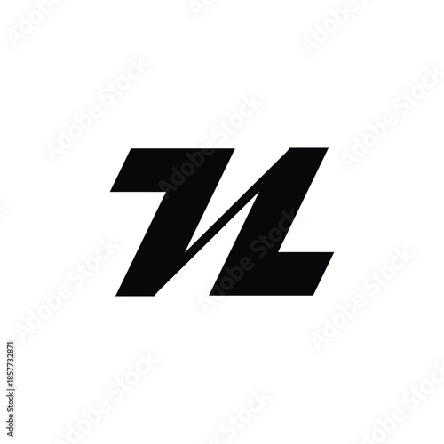 Free Download Modern and Minimal Letter N Monogram with white background. - GFXLoad