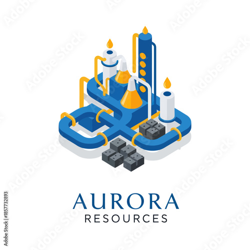 Aurora Resources Laboratory Equipment Illustration.