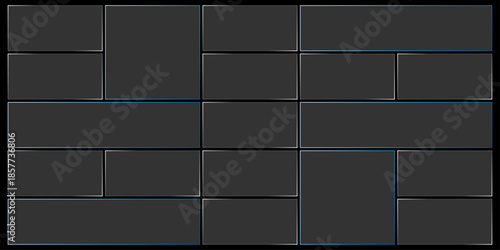 Futuristic transparent glass frames for website landing page. Digital banners UI templates design
