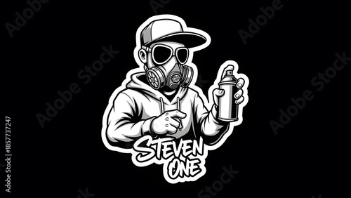 Steven one graffiti artist logo