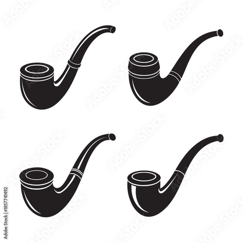 Vintage Smoking Pipe Classic Silhouette Collection