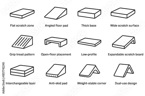 Scratcher layer pet sheet placement board icon vector interchangeable grip scratch pattern
