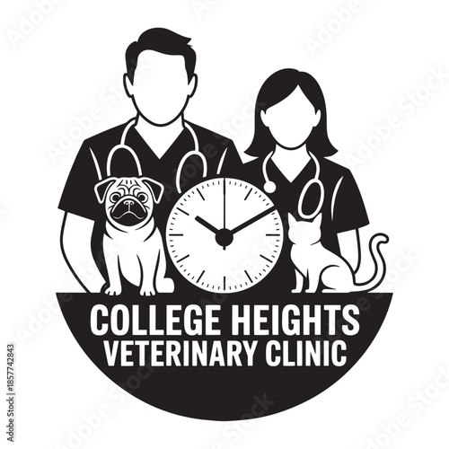 Animal Care Professionals Continuous Cut Wall Clock
