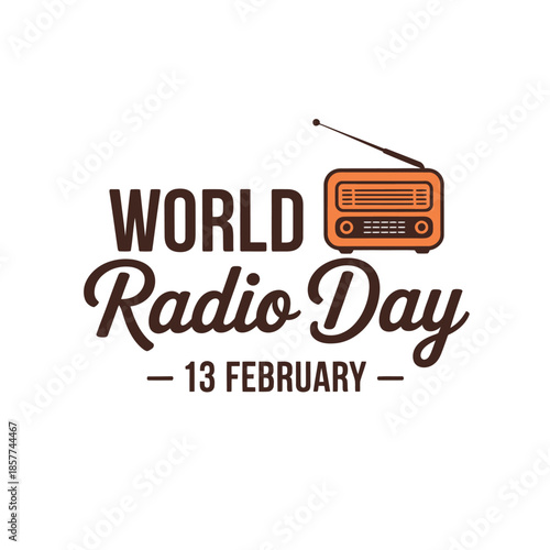 World Radio Day Vector Illustration
