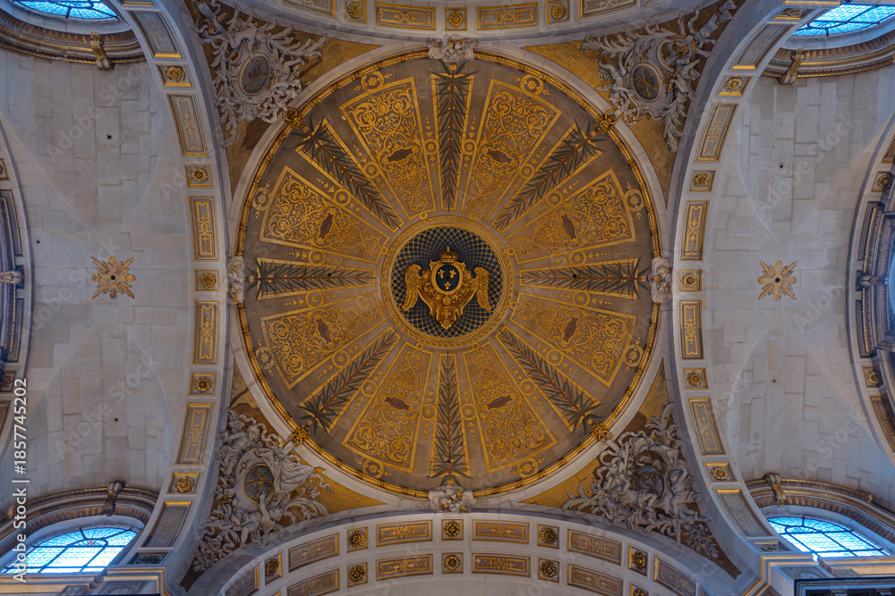 Obraz premium ceiling of st Gervais church paris
