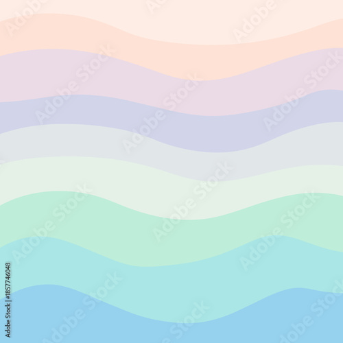 Soothing pastel waves in calming gradient colors