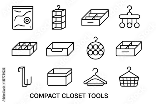 Divider icon scarf vector sock storage bin hanging sweater bag closet compact