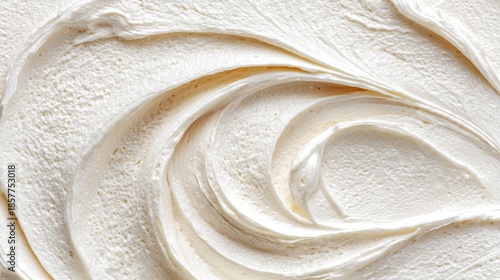 Delicious whipped cream or vanilla frosting textured background