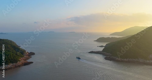 Xiangshan Morning Seascape, Ningbo Zhejiang - Beautiful Island Scenery