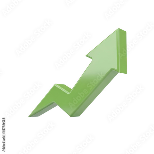 Free Download Green zigzag arrow icon isolated on transparent background - GFXLoad