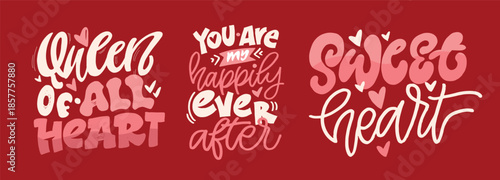 Valentine's Day core. Hand drawn doodle lettering quote about Love. Lettering for t-shirt design, mug print, bag print, clothes fashion. 100% hand drawn vector image.
