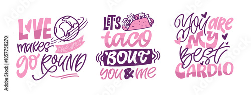 Valentine's Day core. Hand drawn doodle lettering quote about Love. Lettering for t-shirt design, mug print, bag print, clothes fashion. 100% hand drawn vector image.
