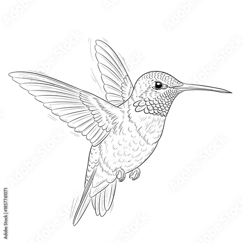 hummingbird vector illustration