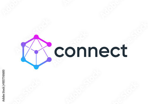 letter C global connect logo. network signal technology connectivity symbol icon design
