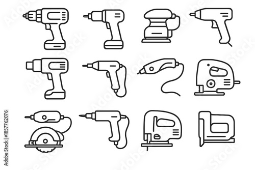 Engraver screwdriver icon electric tools mini iron heat soldering vector gun diy
