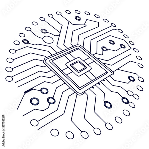 Central processing unit illustration