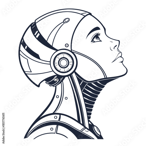 Cybernetic human profile